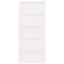 Ladedør Hvid 100 x 2,5 x 208 cm Massivt fyrretræ