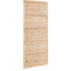 Ladedør 90 x 2,5 x 208 cm Massivt fyrretræ Naturfarvet