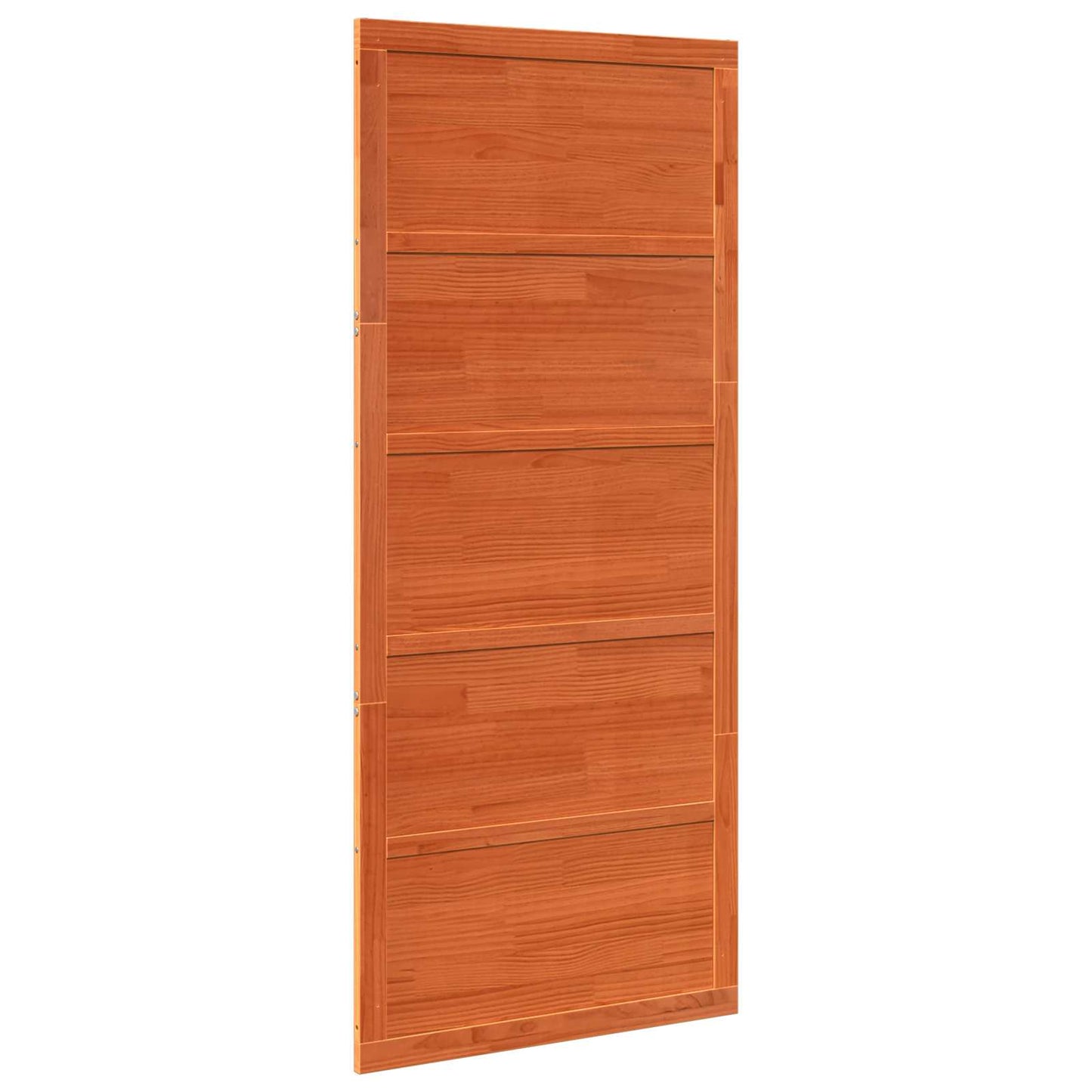 Ladedør 90 x 2,5 x 208 cm Massivt fyrretræ Voksbrun
