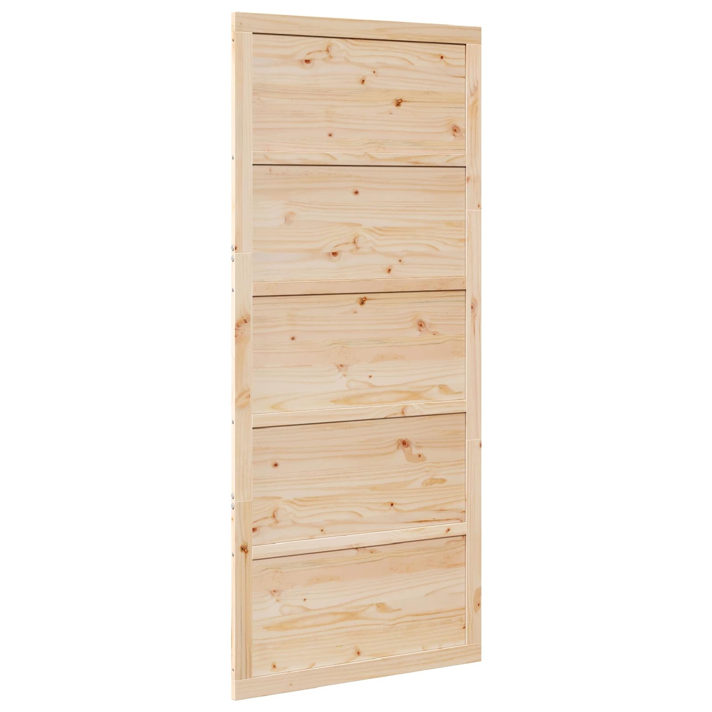 Ladedør 80 x 2,5 x 208 cm Massivt fyrretræ Naturfarvet