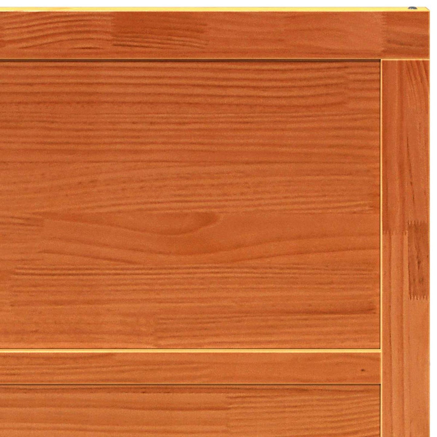 Ladedør 80 x 2,5 x 208 cm Massivt fyrretræ Voksbrun