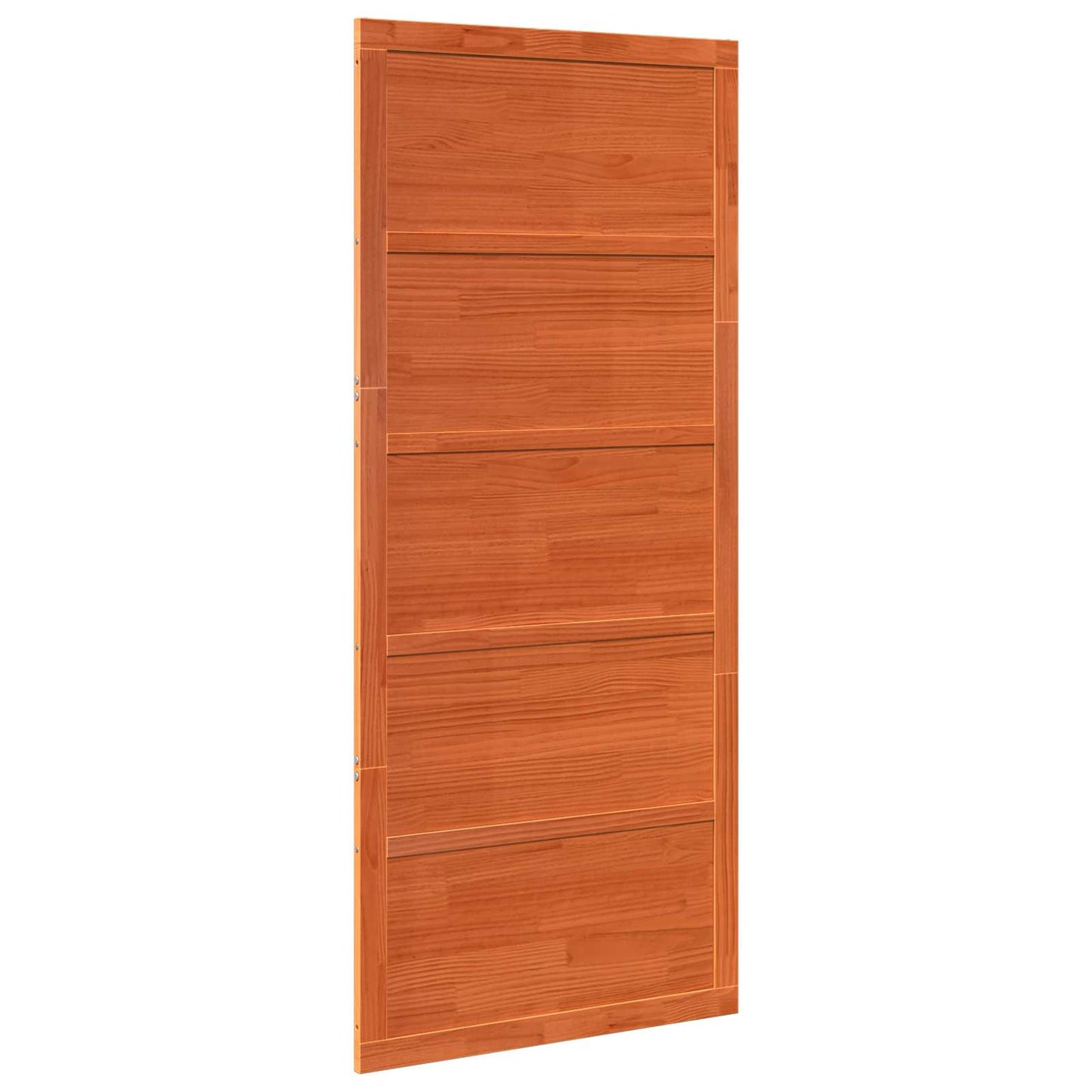 Ladedør 80 x 2,5 x 208 cm Massivt fyrretræ Voksbrun