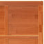 Ladedør 100 x 2,5 x 208 cm Massivt fyrretræ Voksbrun