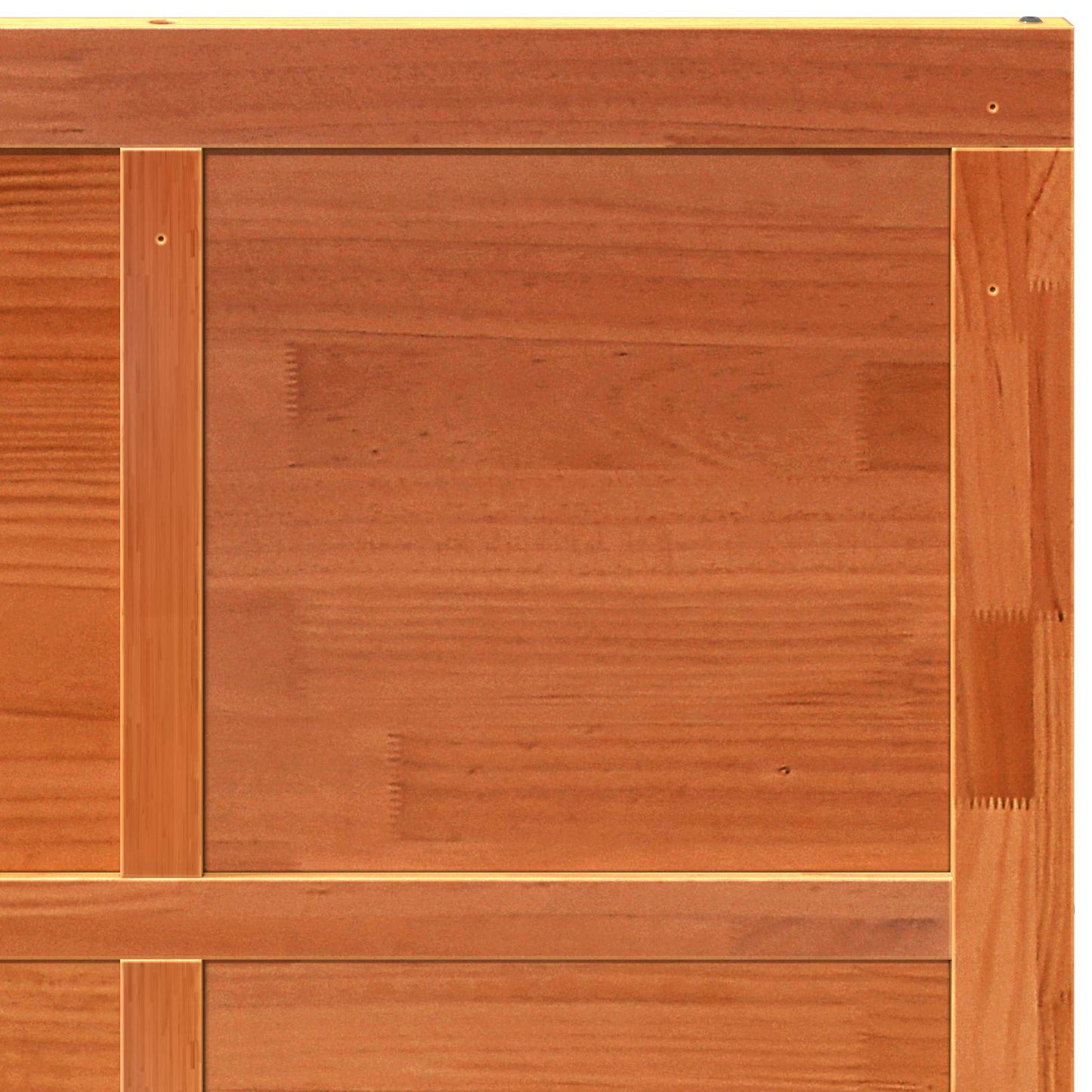 Ladedør 100 x 2,5 x 208 cm Massivt fyrretræ Voksbrun