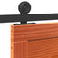 Ladedør 100 x 2,5 x 208 cm Massivt fyrretræ Voksbrun
