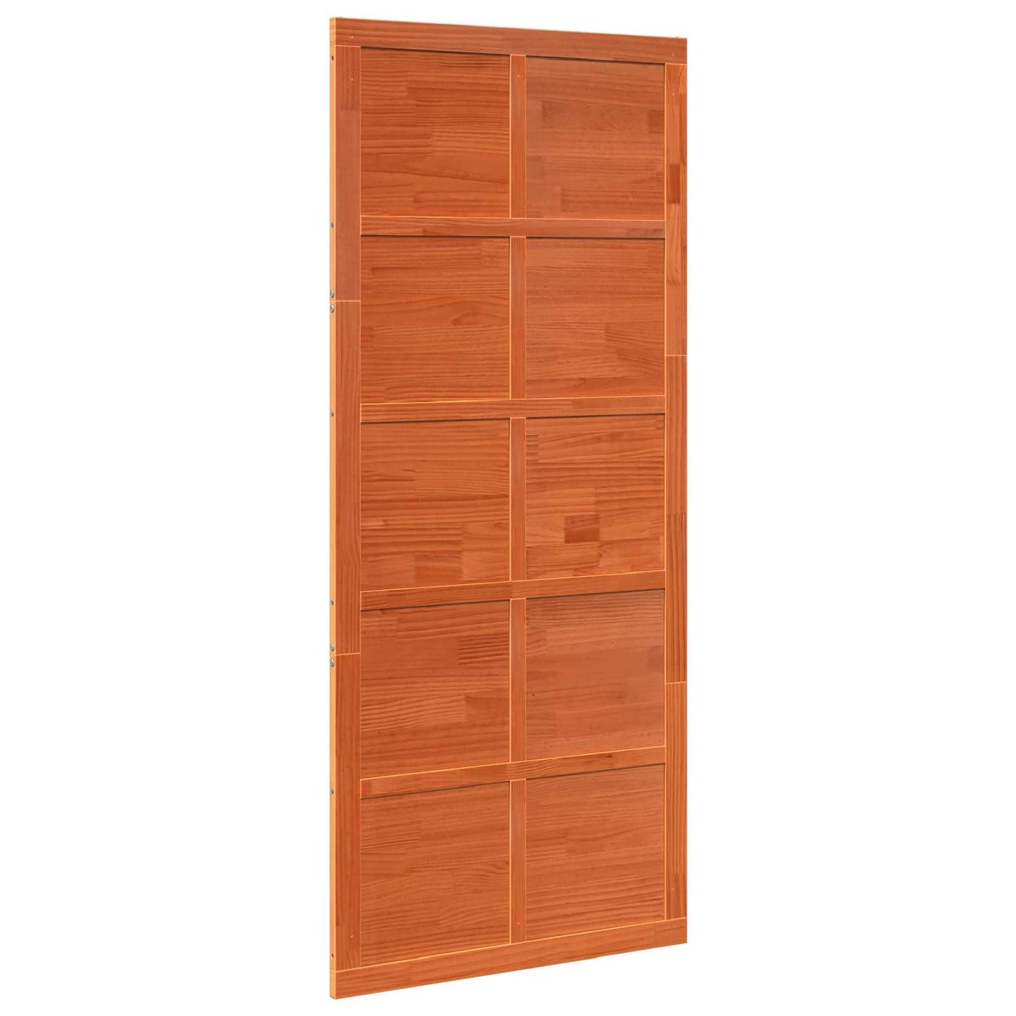 Ladedør 100 x 2,5 x 208 cm Massivt fyrretræ Voksbrun