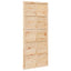 Ladedør 90 x 2,5 x 208 cm Massivt fyrretræ Naturfarvet