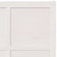 Ladedør 90 x 2,5 x 208 cm Massivt fyrretræ Hvid