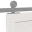 Ladedør Hvid 90 x 2,5 x 208 cm Massivt fyrretræ