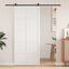 Ladedør Hvid 90 x 2,5 x 208 cm Massivt fyrretræ
