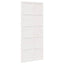 Ladedør 90 x 2,5 x 208 cm Massivt fyrretræ Hvid