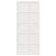Ladedør Hvid 90 x 2,5 x 208 cm Massivt fyrretræ