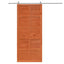 Ladedør 90 x 2,5 x 208 cm Massivt fyrretræ Voksbrun