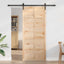 Ladedør 80 x 2,5 x 208 cm Massivt fyrretræ Naturfarvet