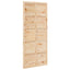 Ladedør Naturfarvet 80 x 2,5 x 208 cm Massivt fyrretræ