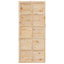 Ladedør 80 x 2,5 x 208 cm Massivt fyrretræ Naturfarvet