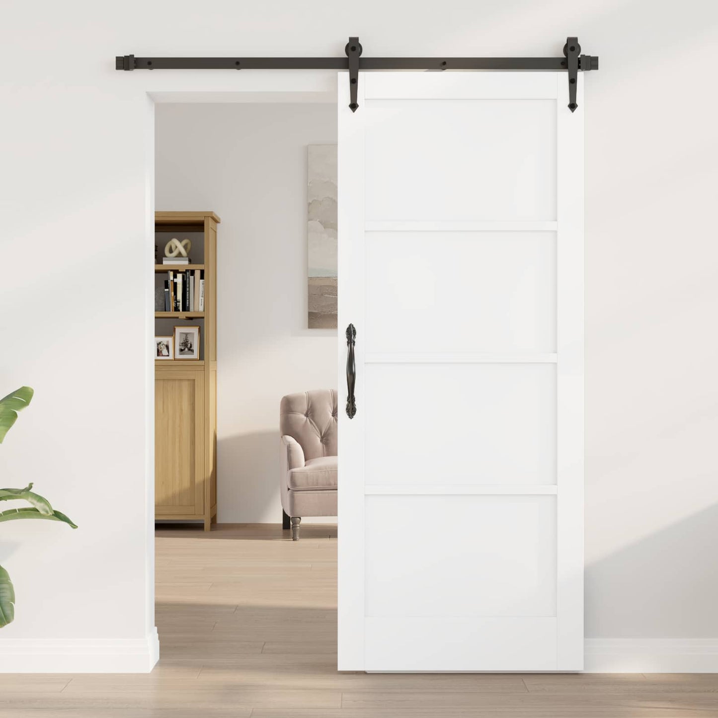 Indvendig Dør Hvid 83 x 202 cm Krydsfinér
