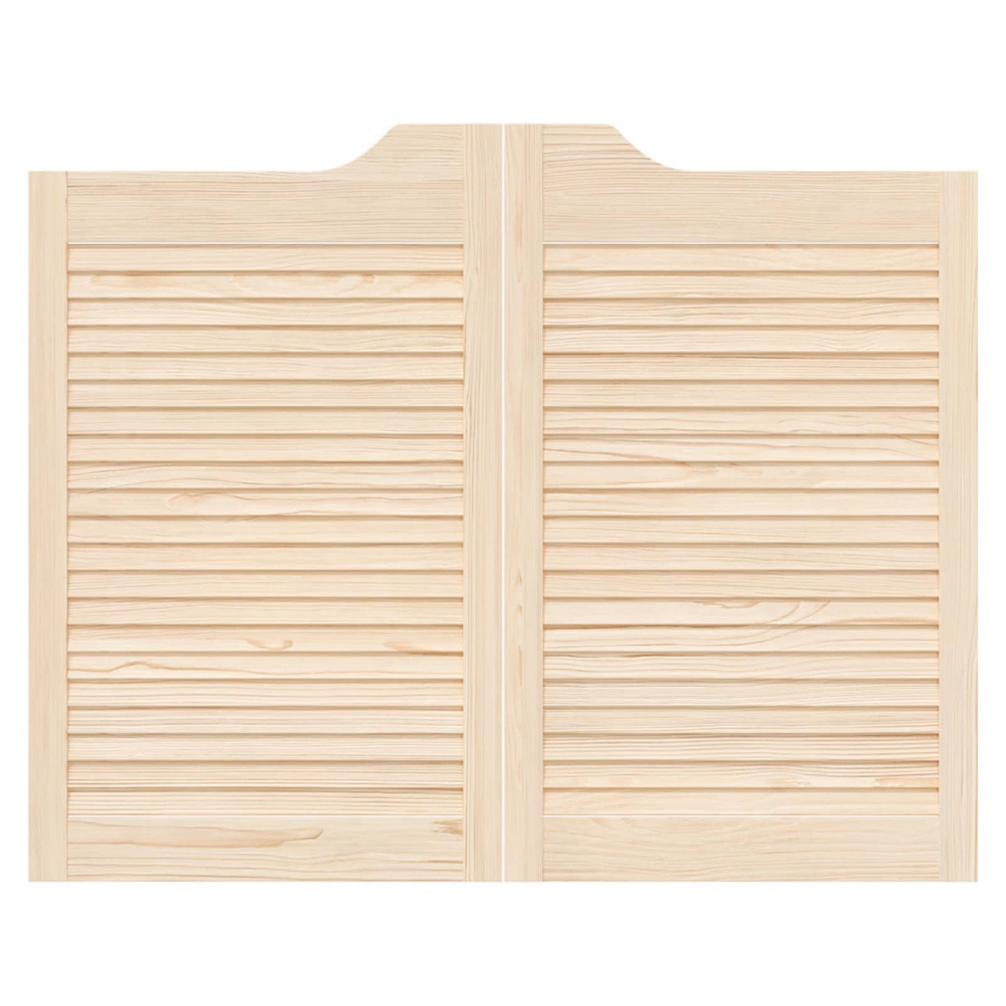 Svingdøre 2 pcs Naturfarvet Massivt fyrretræ