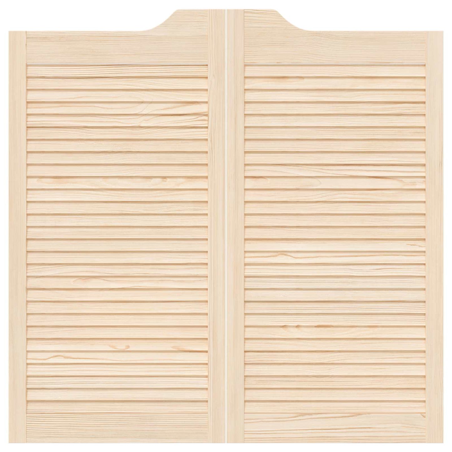 Svingdøre Naturfarvet 100 x 50 cm Massivt fyrretræ