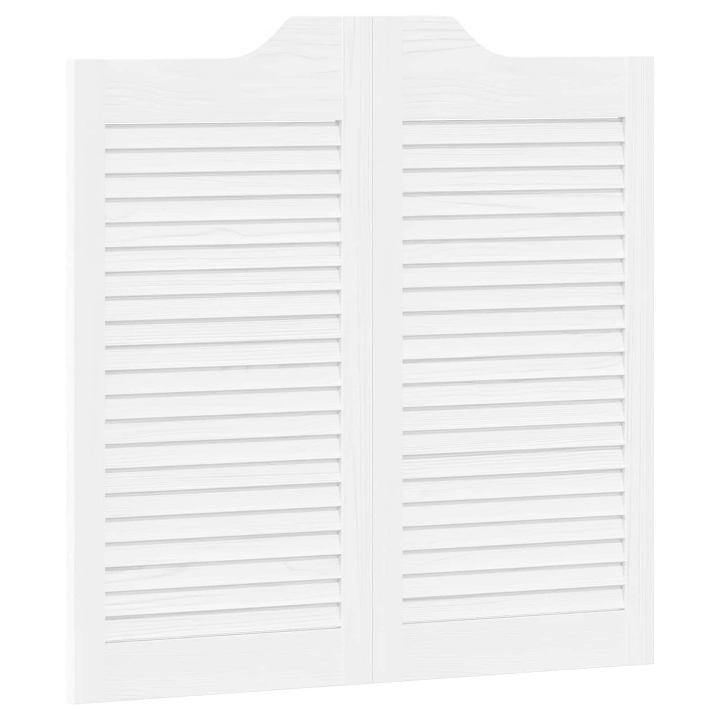 Svingdøre Hvid 80 x 40 cm Massivt fyrretræ