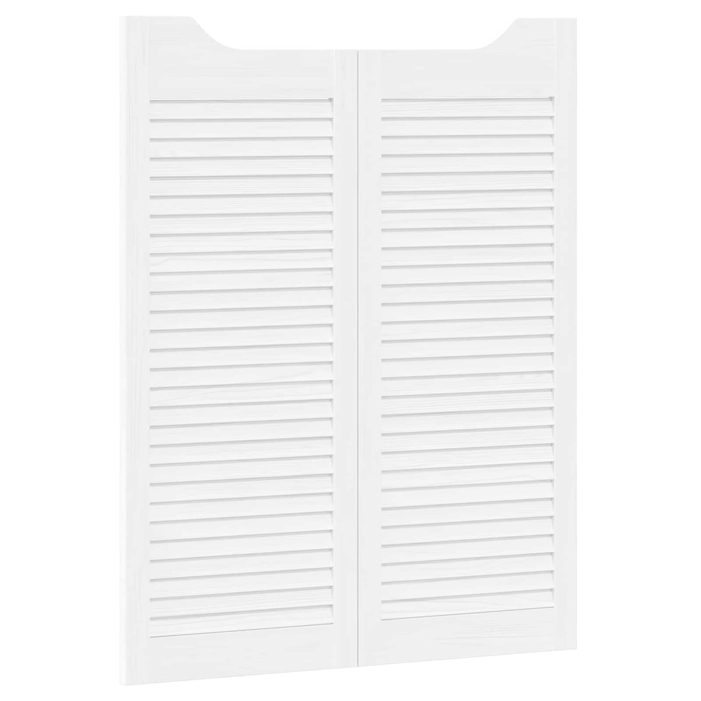 Svingdøre Hvid 100 x 40 cm Massivt fyrretræ