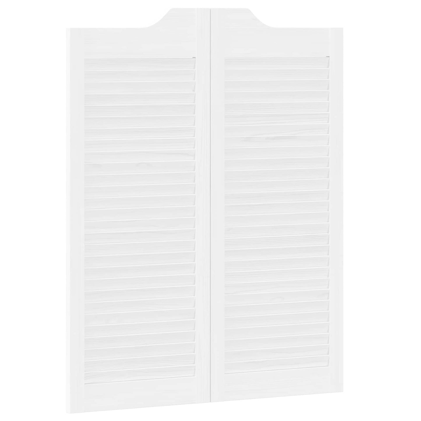 Svingdøre Hvid 100 x 40 cm Massivt fyrretræ