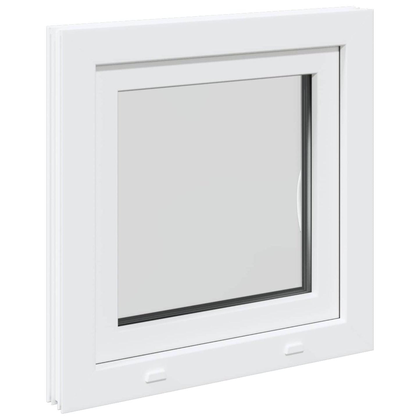 Kældervindue RISOR 50 x 50 cm PVC og glas Hvid