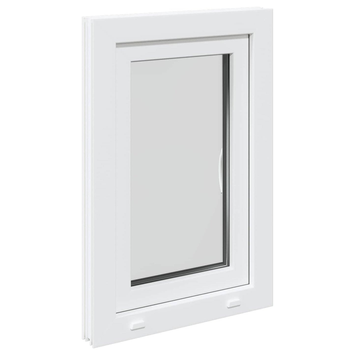 Kældervindue RISOR 50 x 75 cm PVC og glas Hvid