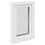 Kældervindue RISOR 50 x 75 cm PVC og glas Hvid