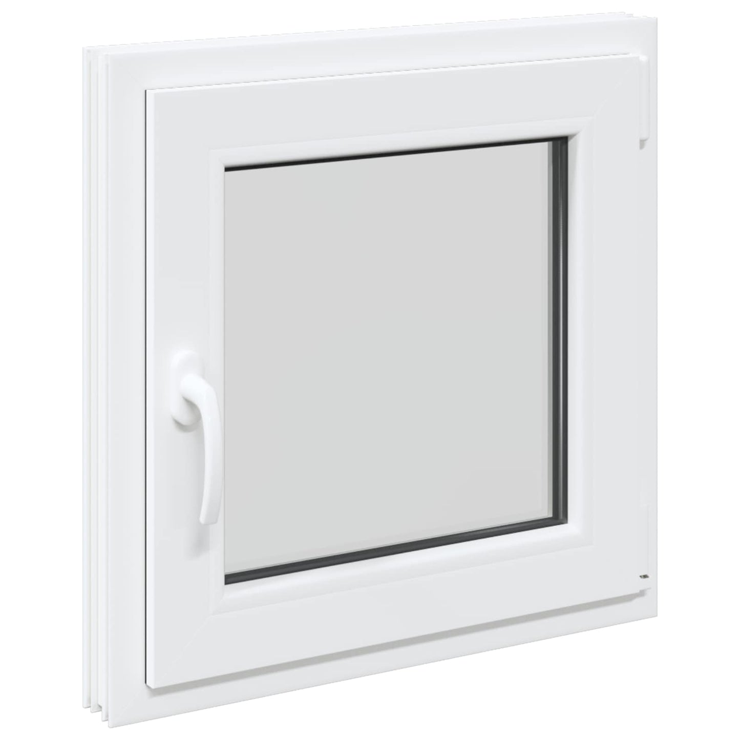 Kældervindue RISOR 60 x 60 cm PVC og glas Hvid