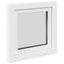 Kældervindue RISOR 60 x 60 cm PVC og glas Hvid
