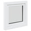 Kældervindue RISOR 60 x 60 cm PVC og glas Hvid