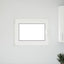 Kældervindue RISOR 80 x 60 cm PVC og glas Hvid