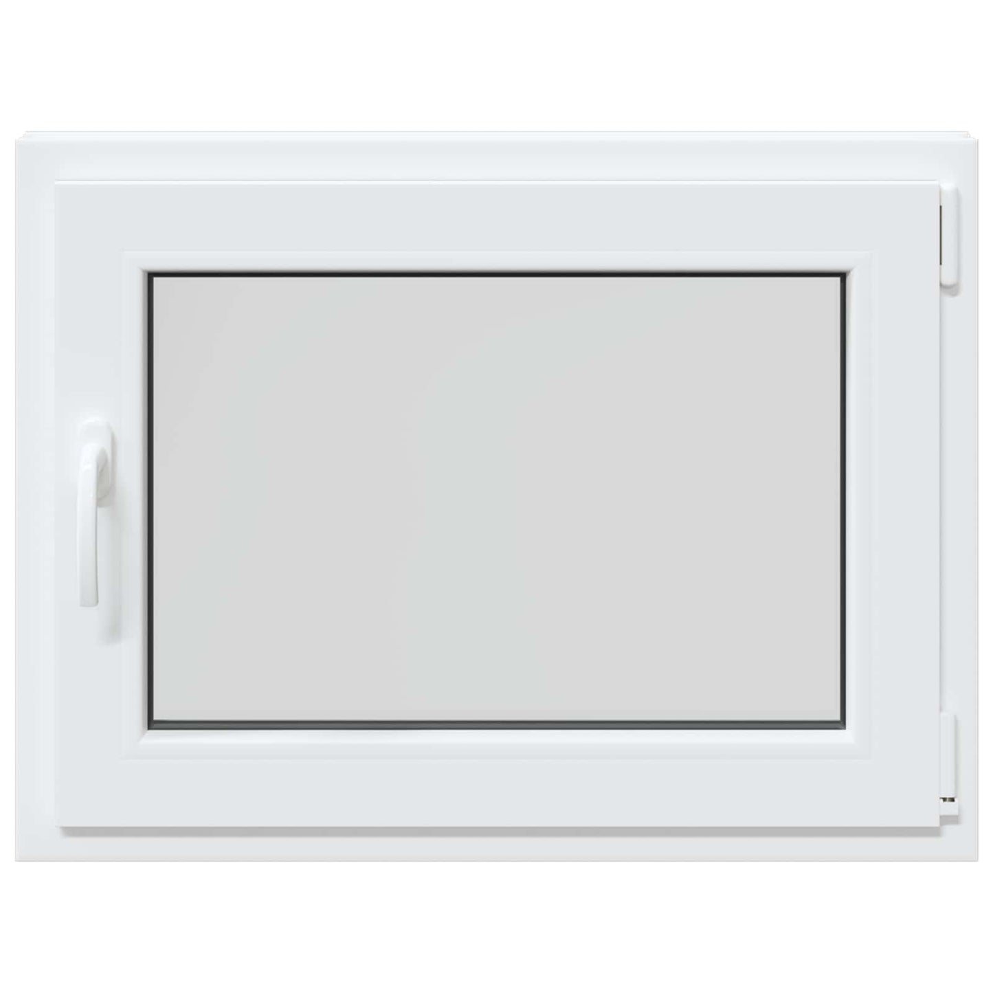Kældervindue RISOR 80 x 70 cm PVC og glas Hvid