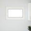 Kældervindue RISOR 90 x 50 cm PVC og glas Hvid