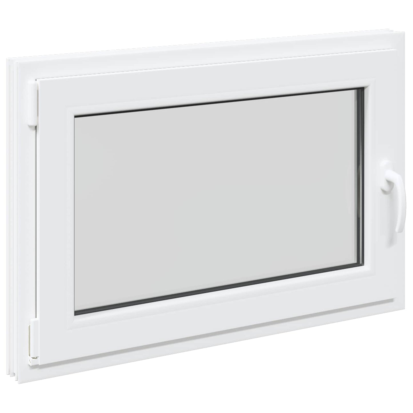 Kældervindue RISOR 90 x 50 cm PVC og glas Hvid