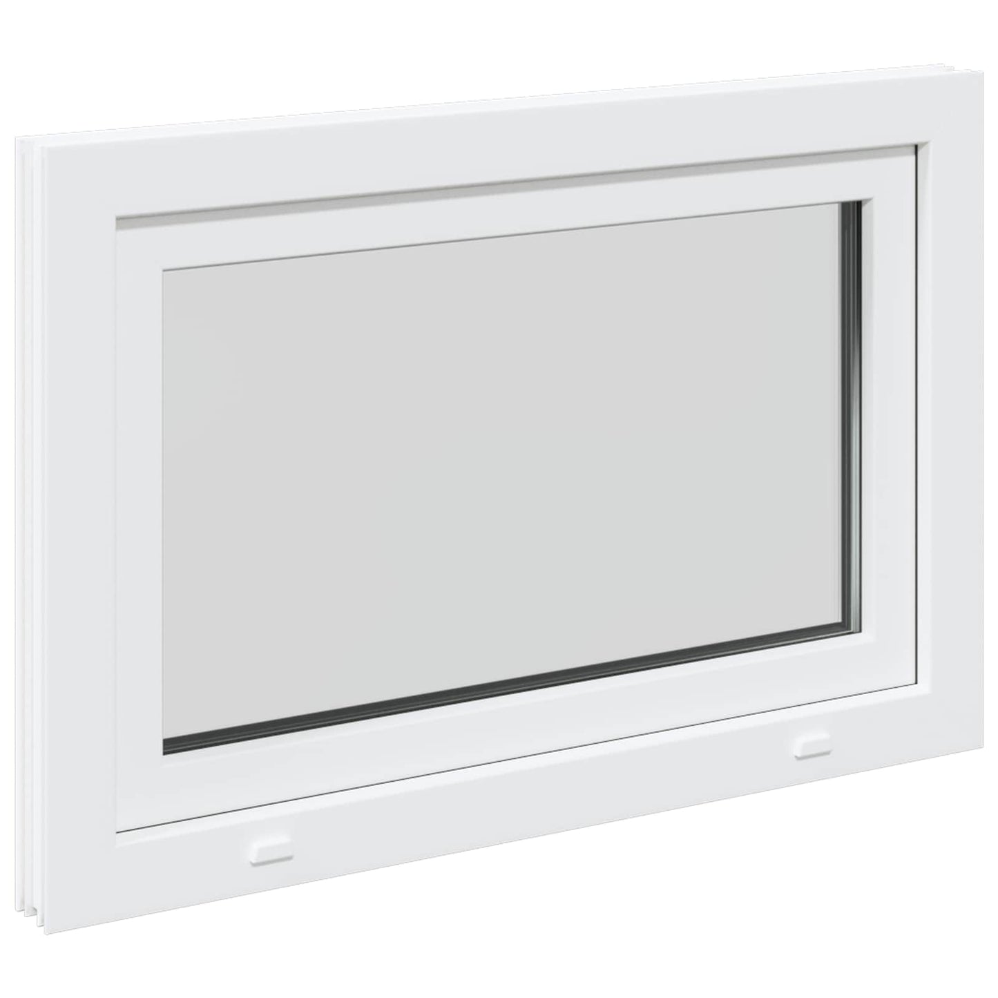 Kældervindue RISOR 90 x 60 cm PVC og glas Hvid