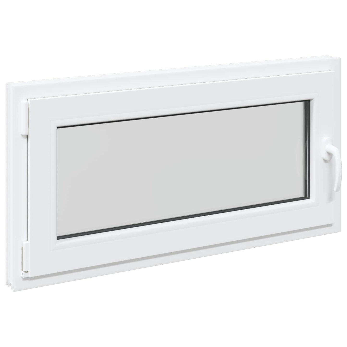 Kældervindue RISOR 100 x 50 cm PVC og glas Hvid