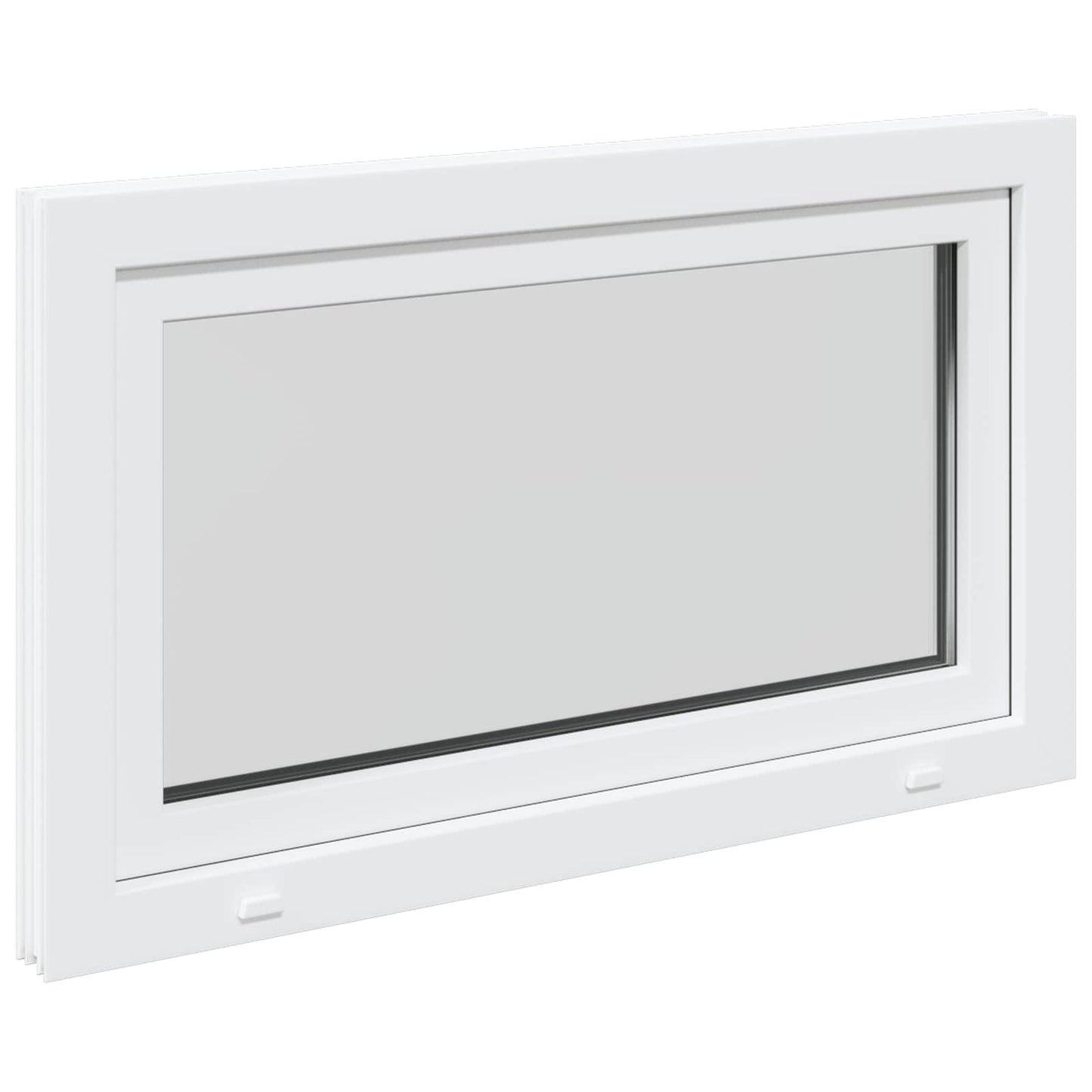 Kældervindue RISOR 100 x 60 cm PVC og glas Hvid
