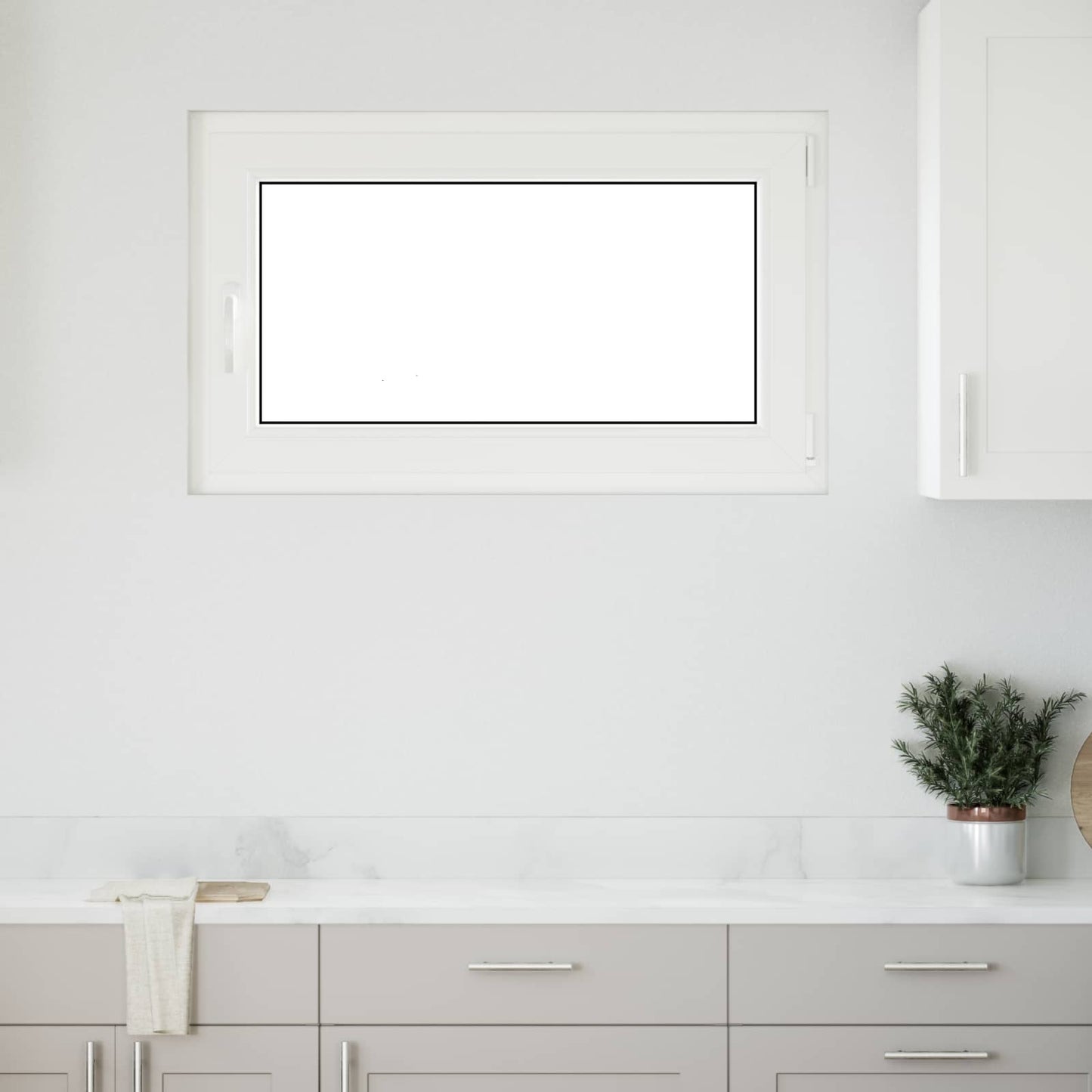 Kip & Drej Kælder Vinduet RISOR 100 x 70 cm PVC og glas