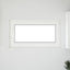 Kældervindue RISOR 110 x 50 cm PVC og glas Hvid
