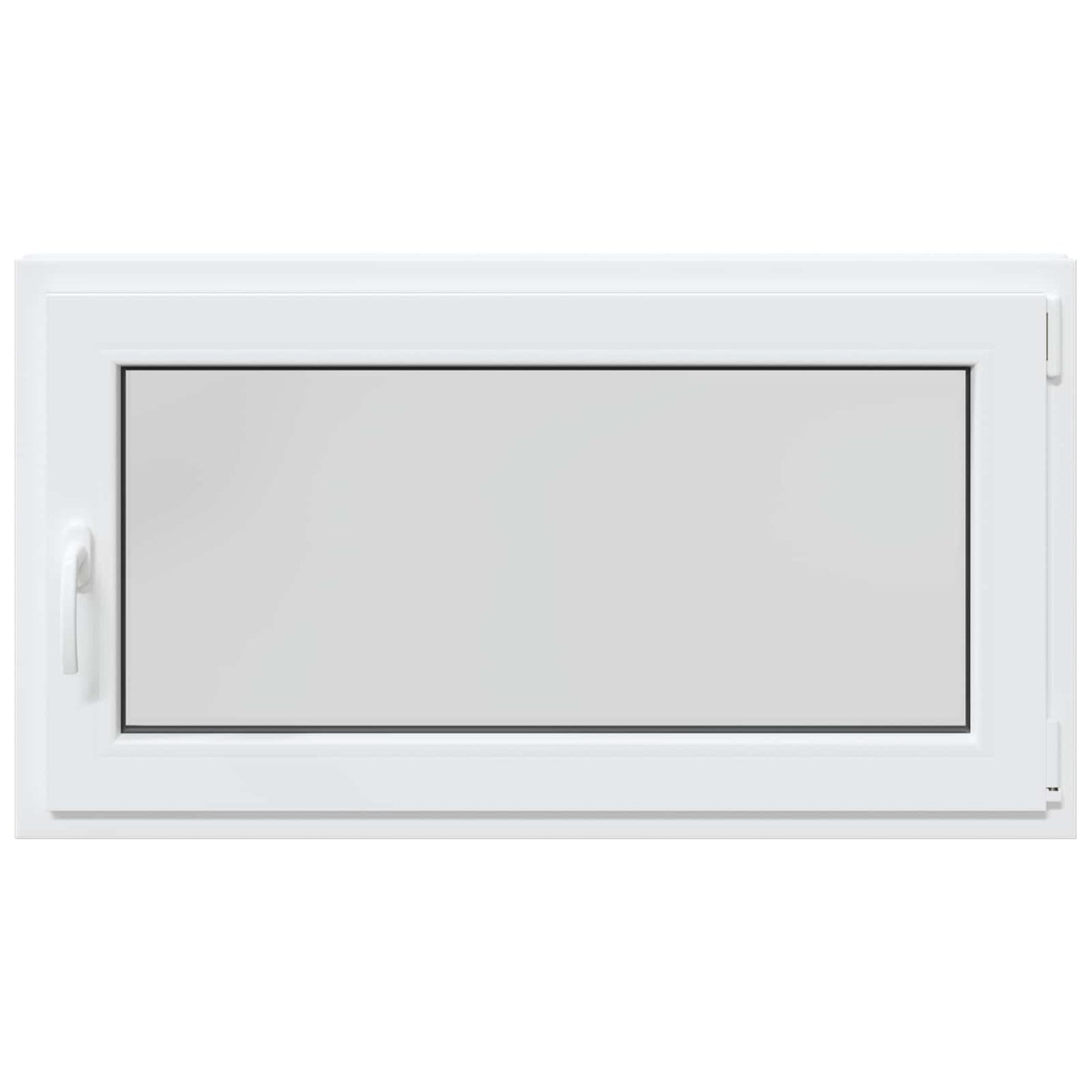 Kældervindue RISOR 110 x 50 cm PVC og glas Hvid