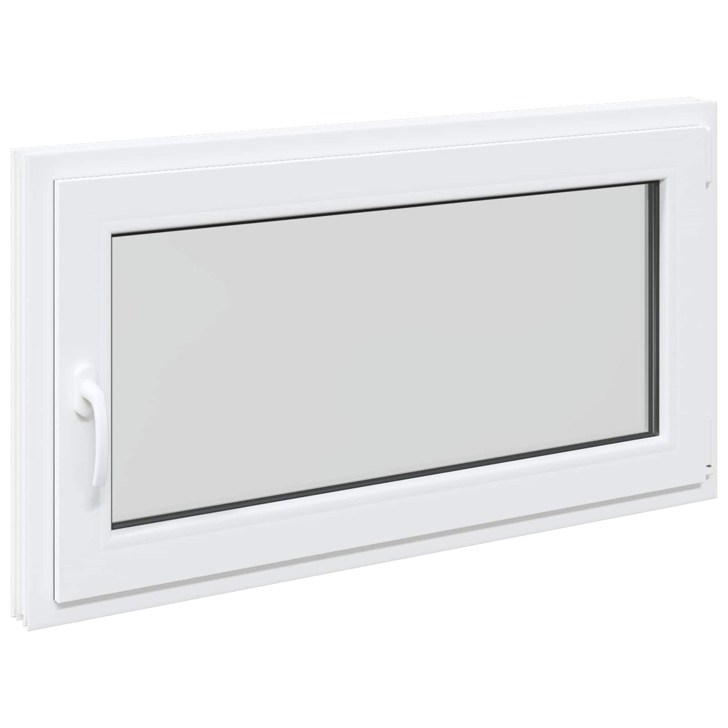 Kældervindue RISOR 110 x 60 cm PVC og glas Hvid