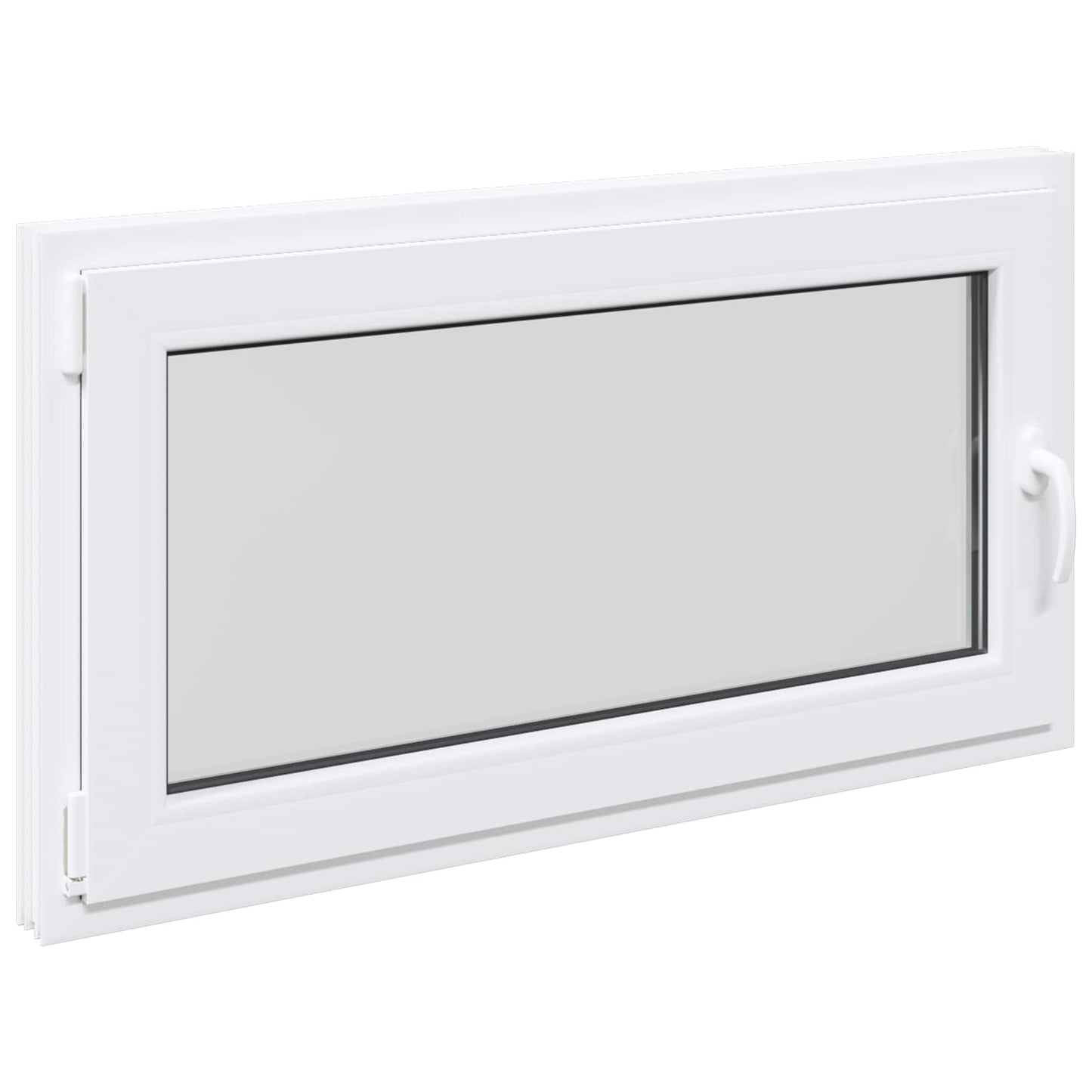 Kældervindue RISOR 110 x 60 cm PVC og glas Hvid