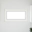 Kældervindue RISOR 110 x 70 cm PVC og glas Hvid