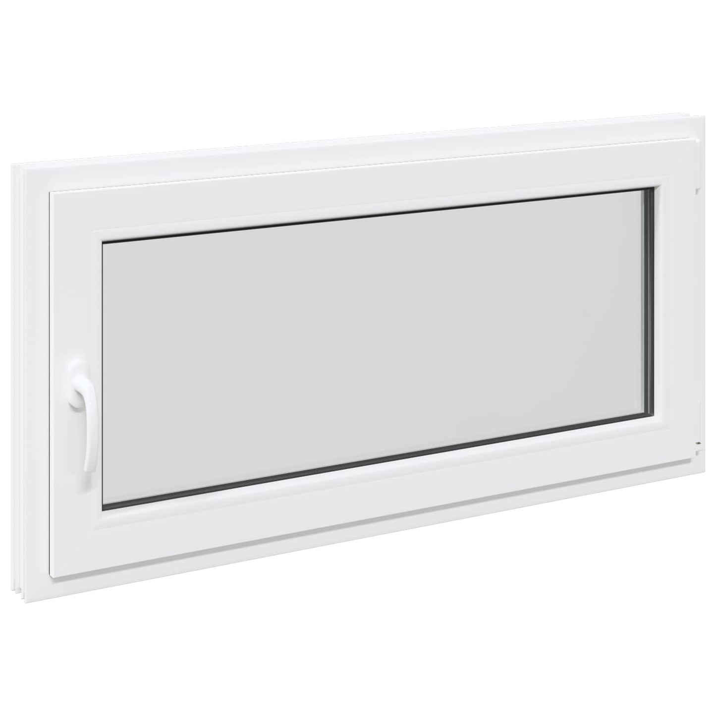 Kældervindue RISOR 120 x 60 cm PVC og glas Hvid