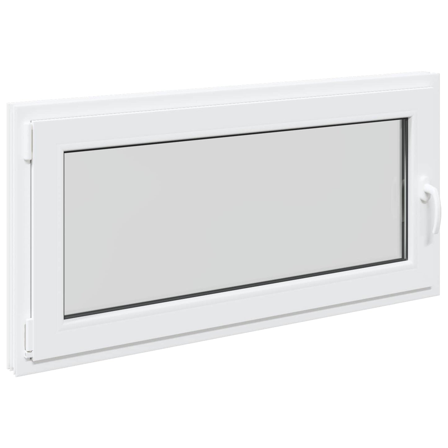 Kældervindue RISOR 120 x 60 cm PVC og glas Hvid