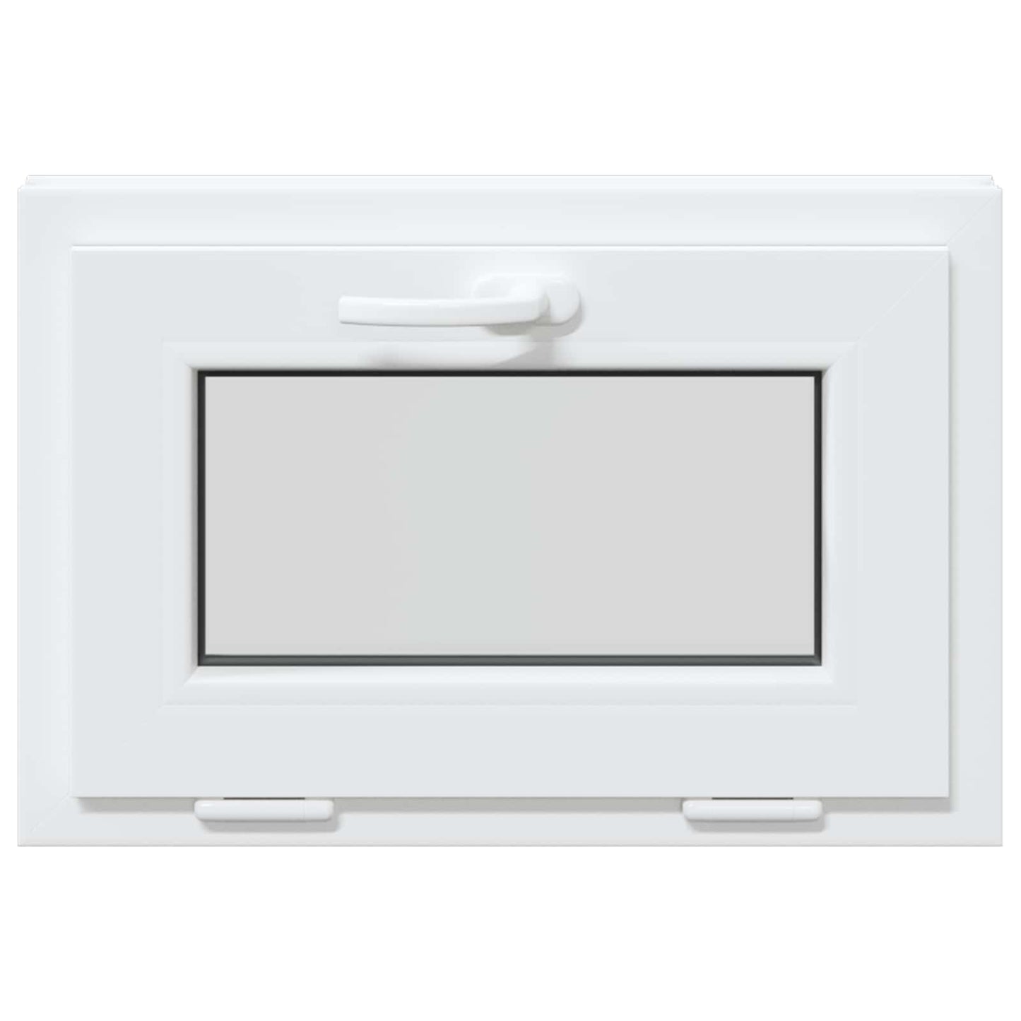 Kældervindue RISOR 60 x 40 cm PVC og glas Hvid