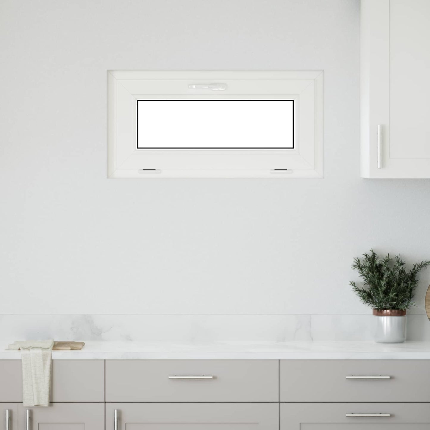 Kældervindue RISOR 80 x 40 cm PVC og glas