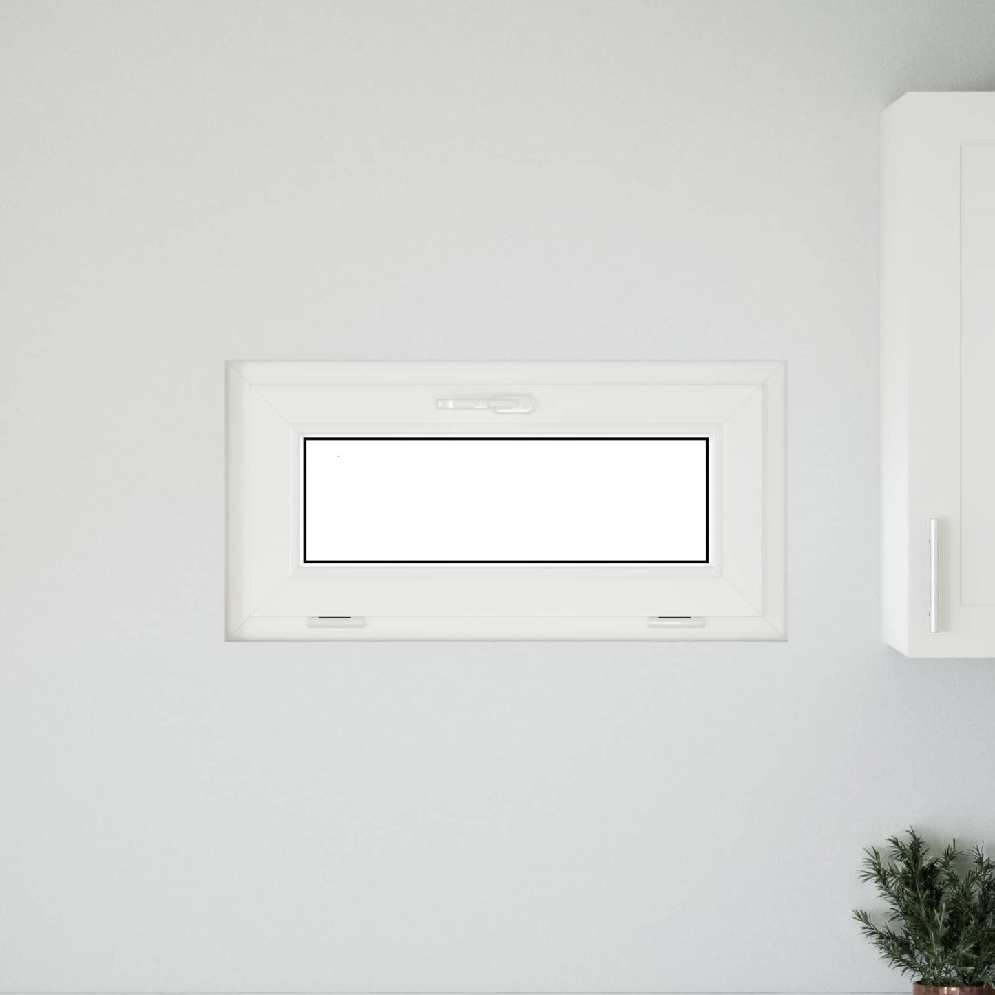 Kældervindue RISOR 80 x 40 cm PVC og glas